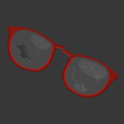 broken red glasses vector illustation 17349766 Vector Art at Vecteezy