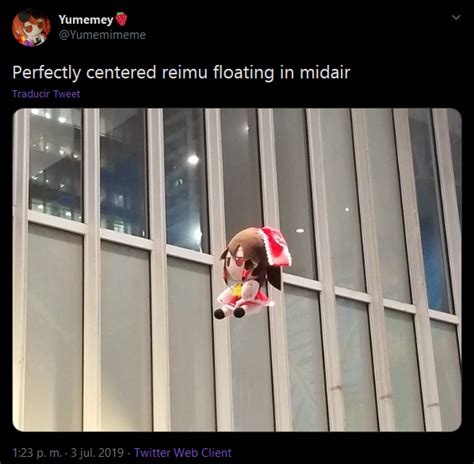 Perfectly centered reimu floating in midair | Fumo Fumo Plush Series ...