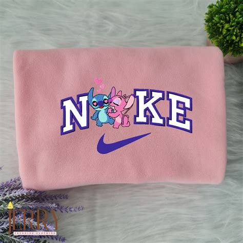 Stitch and Angel Disney Nike Embroidered Sweatshirts – Jerry Clothing