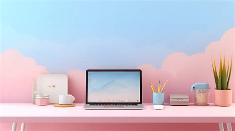 Desktop Aesthetic Cool Pink Setup Wallpaper, HD Artist 4K Wallpapers, Images and Background ...