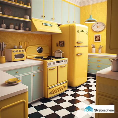 24 Retro 1950s Kitchen Designs | Kitschy kitchen, Kitschy kitchen decor, Kitchen design