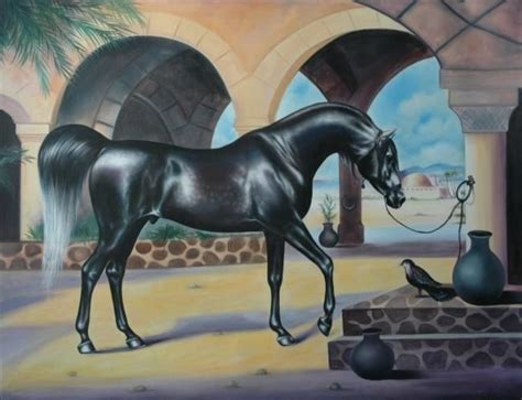 Arab Horse Painting, Painting by Yashowar | Artmajeur