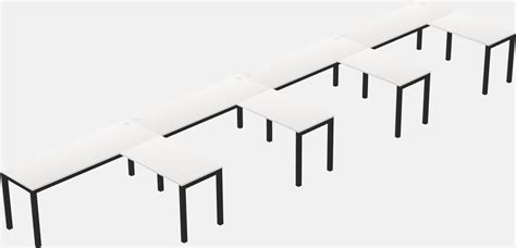White L-Shaped Office Desk For 4 Persons - Officestock - Modern office furniture, chairs, desks ...