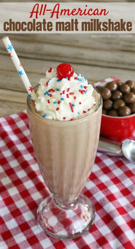 All-American Chocolate Malt Milkshake