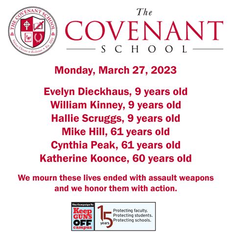 We Mourn Those Lost at The Covenant School - Keep Guns Off Campus