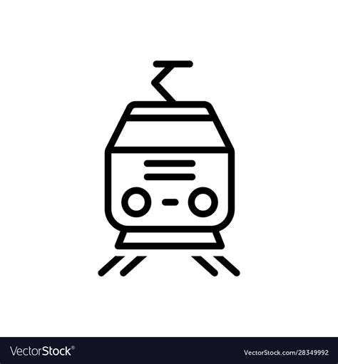 Tram Royalty Free Vector Image - VectorStock