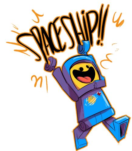 Lego Movie Sticker – Lego Movie Spaceship – discover and share GIFs