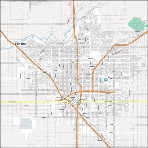 Fresno California Map - GIS Geography