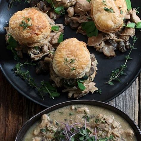 Braised Whiskey Chicken And Mushroom Soup With Puff Pastry Recipe | The Feedfeed