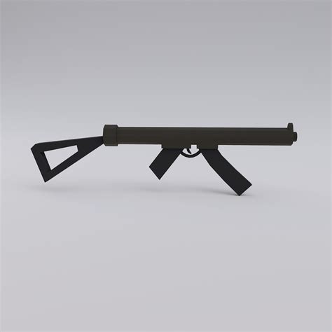 KritrimVault - Sterling Submachine Gun 3d Model