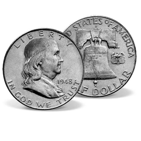 1948 Franklin Silver Half Dollar | Solid Silver | Silver | American Mint