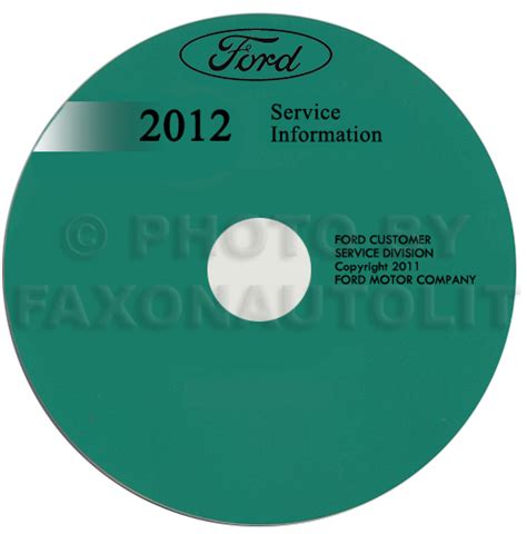 2012 Ford Fiesta Repair Shop Manual on CD-ROM Original