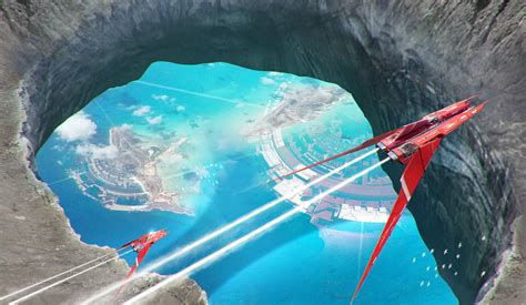 Download Ocean City Sci Fi Spaceship Sci Fi City HD Wallpaper by Samuel King