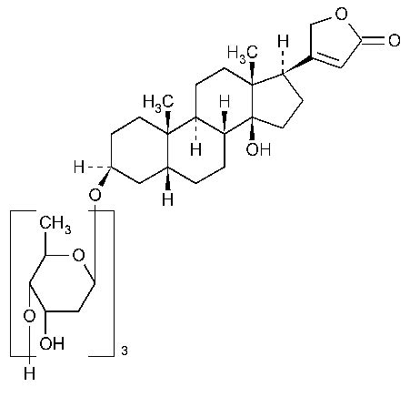 Digitoxin, chemical structure, molecular formula, Reference Standards