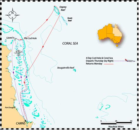 Coral Sea Map - Coral Sea • mappery