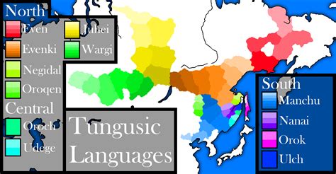 Tungusic Languages (Light Ages) : r/imaginarymaps