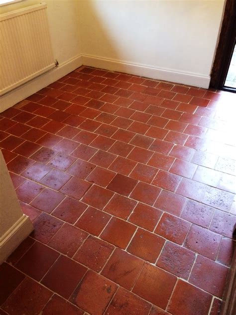 Refurbishing Old Hallway Quarry Tiles in Hertfordshire - Quarry Tiled Floors Cleaning and Sealing