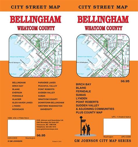 Bellingham / Whatcom County, Washington Street Map - GM Johnson Maps