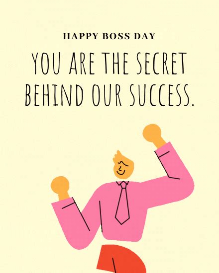 Behind Our Success | Free Boss Day Group Card | Free Boss Day Ecards ...