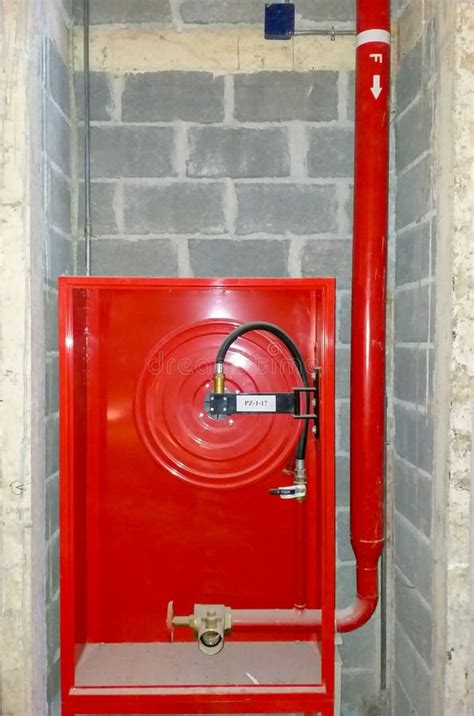 Installing Fire Hose Cabinet Stock Image - Image of security, hydrant ...