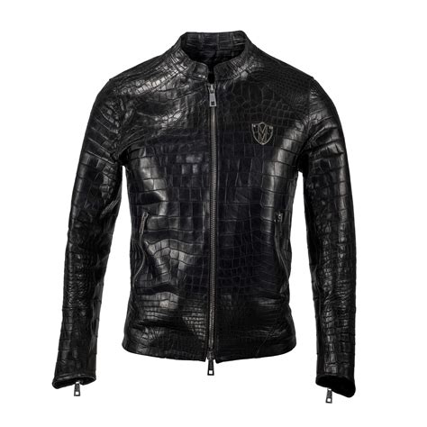 Crocodile Leather Jacket “Shawn” – Max Macchina – Luxury Fashion Brand