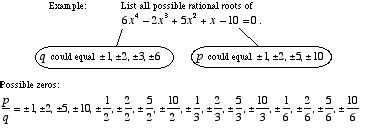 Rational Root Theorem