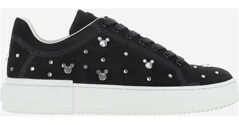 Stuart Weitzman Leather Disney X Sw Sneakers in Black | Lyst