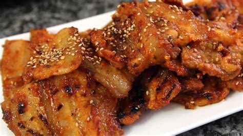 korean spicy pork belly