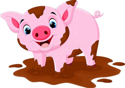 Download Pig In Mud Cartoon Clipart (#1565056) - PinClipart