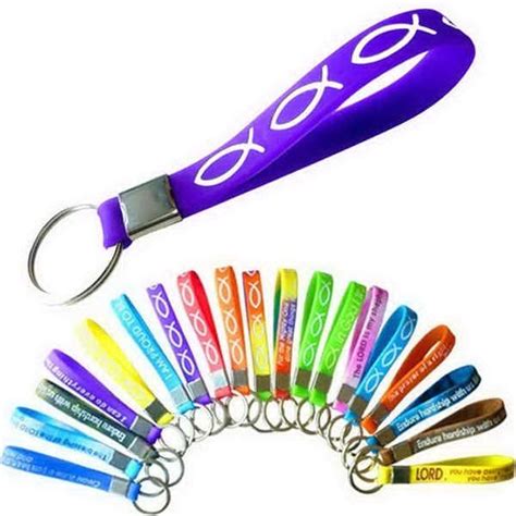 Advertising Promotional Keyring Customized Silicone Keychain ...