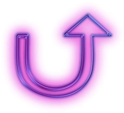 #mq #arrow #purple #neon #glow , Png Download - Sign Clipart - Large Size Png Image - PikPng