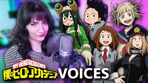 MY HERO ACADEMIA Voice Impressions - YouTube