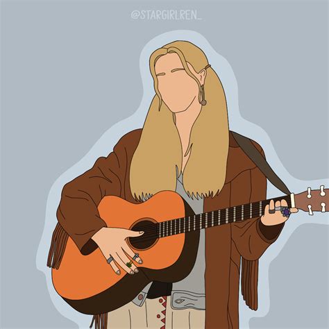 Phoebe Buffay | Illustration art girl, Guitar illustration, Friends phoebe