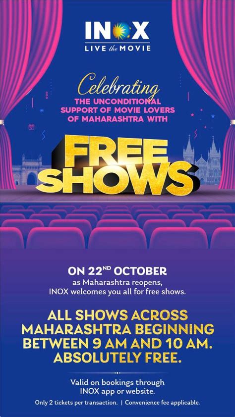 INOX TO CONDUCT FREE SHOWS ON OCTOBER 22 | 21 October, 2021 – Film ...