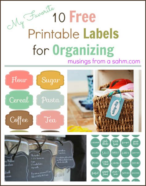 60+ Free Printable Labels for Organizing - Living Well Mom