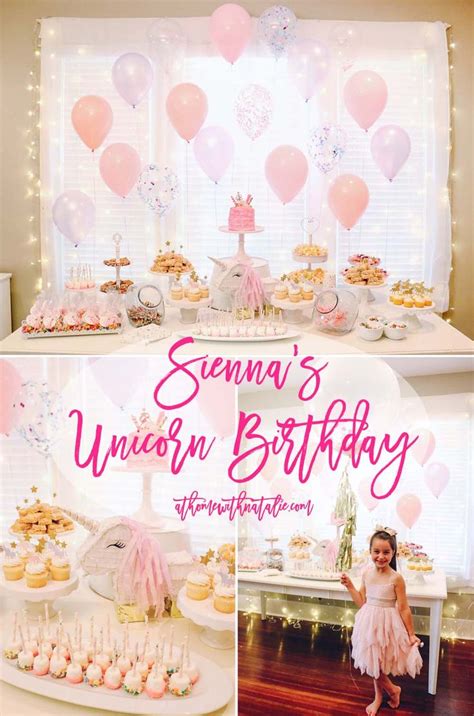 Sienna’s Unicorn Birthday Party | Unicorn birthday parties, Unicorn ...