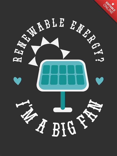 Ecology Renewable Energy Solar Panel T-shirt Template Design | Free Design Template