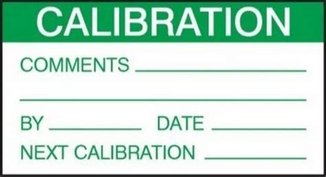 Calibration Labels