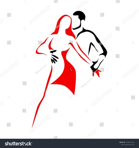 Salsa Dance School Festival Logo Couple Stock Vector (Royalty Free ...