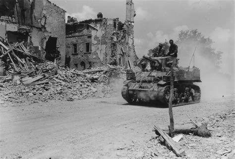 1st Armored Division M5 Stuart Light Tank in Montaione Italy 1944 | World War Photos