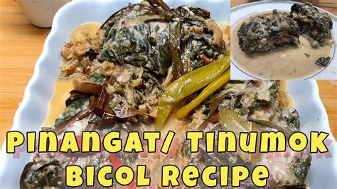 How to cook Pinangat/Tinuktok/Tinuktok. A bicol delicacy / recipe. # ...