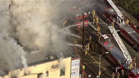 Fire consumes Hollywood building housing multiple businesses - LA Times