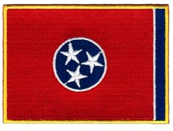 Tennessee State Flag Embroidered Patch Iron-On TN Emblem at Amazon ...