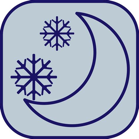 Snowy night, illustration, vector, on a white background. 13751132 ...