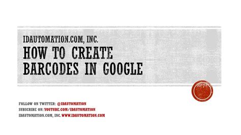 How to Create Linear Barcodes in Google Docs with Barcode Generator - YouTube