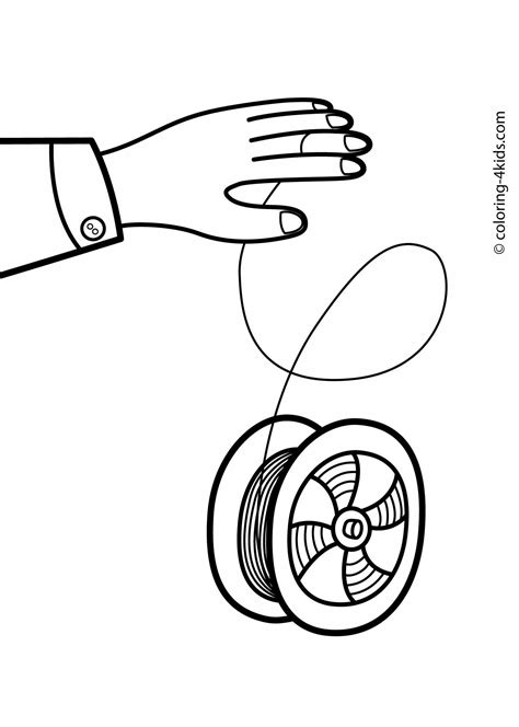 Yo-yo coloring pages for kids, printable drawing | Coloring pages ...