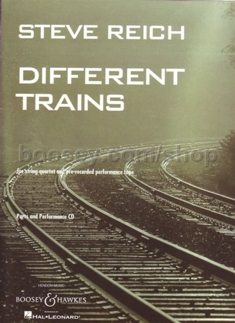 Steve Reich - Different Trains (String Quartet & CD)