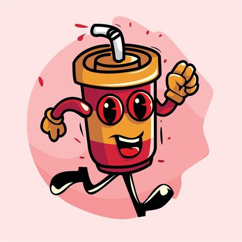 COLA CARTOON CHARACTERS ARE RUNNING 6145943 Vector Art at Vecteezy