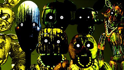 Five Nights at Freddy's 3 All Jumpscares & Hallucinations - YouTube
