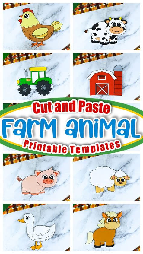 Printable Farm Animal Craft Templates – Simple Mom Project